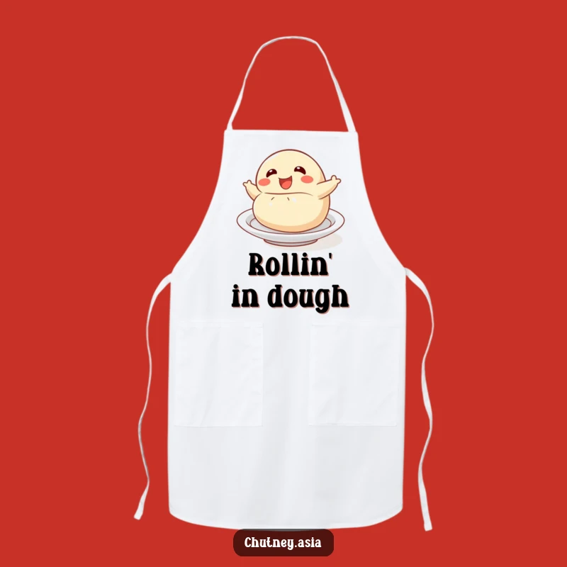 Funny Dumpling Roll Apron - Kitchen Fun and Playful Chef Gift