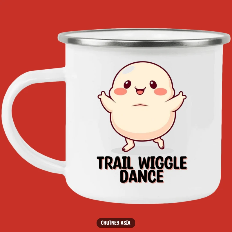 Funny Dumpling Dance Camping Mug: Durable Wiggly Feet Dancing, Outdoor Fun Funny Gift