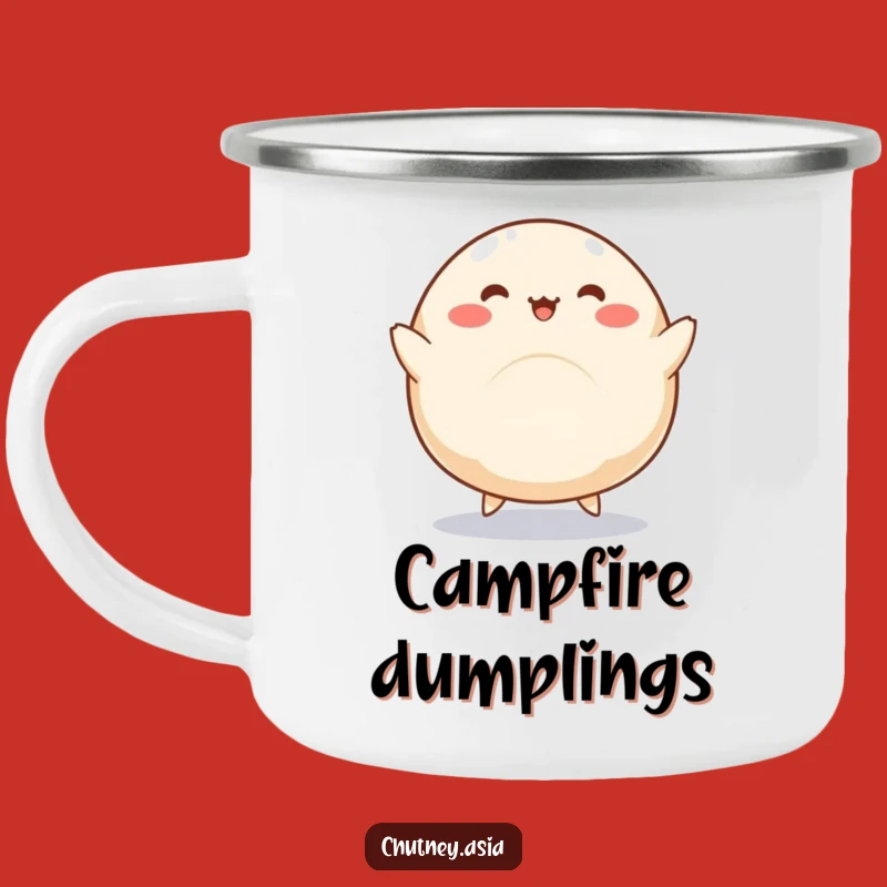 Funny Dumpling Dance Camping Mug: Fuel Your Adventures with Fun