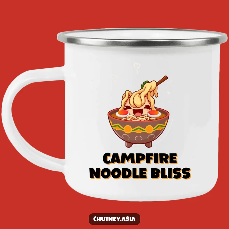 Funny Ramen Laugh Camping Mug - Adventure Fuel with Amusing Foodie Fun