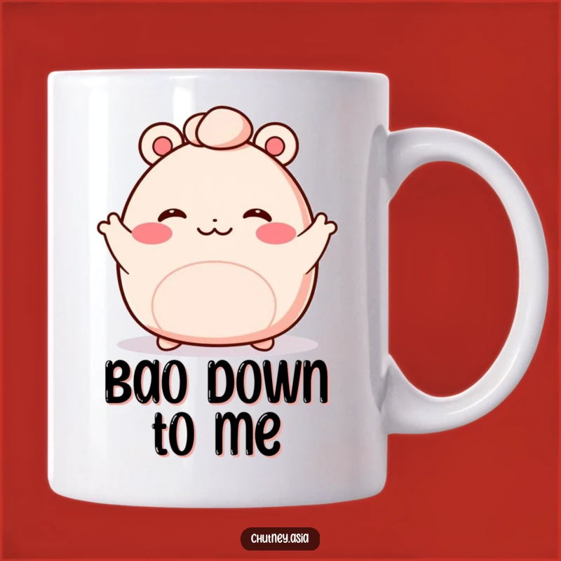 Funny Bao Bun Wave Mug: Start Your Day with a Cheerful Greeting