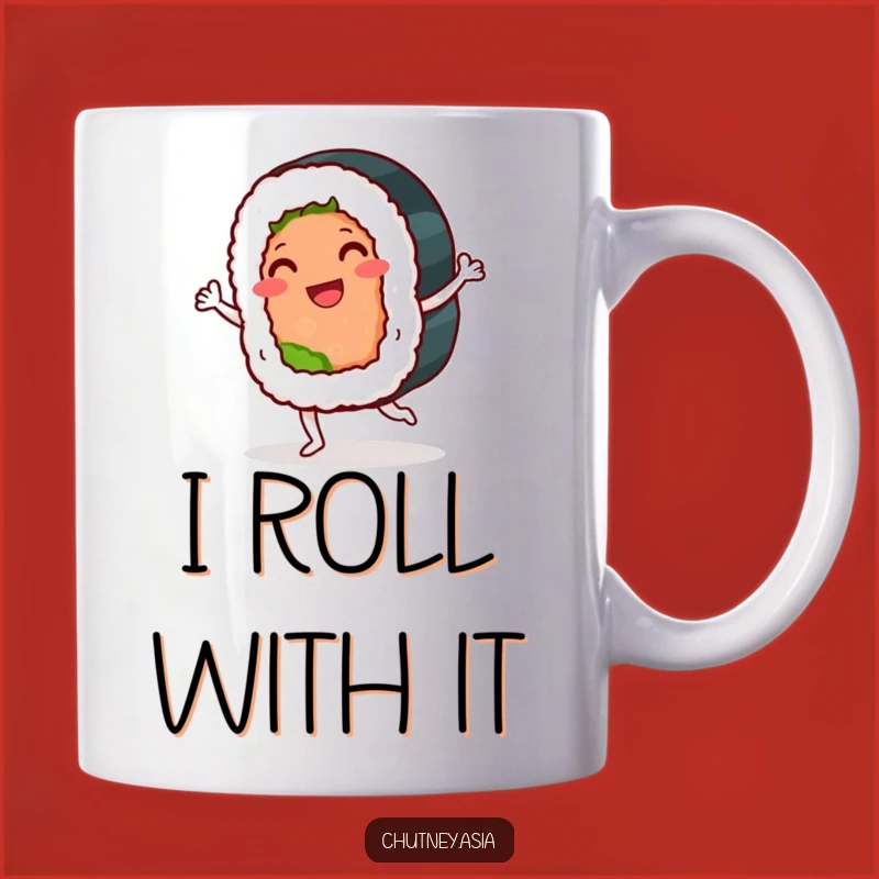 Funny Sushi Roll Jig Mug: A Hilarious Gift for Food Lovers