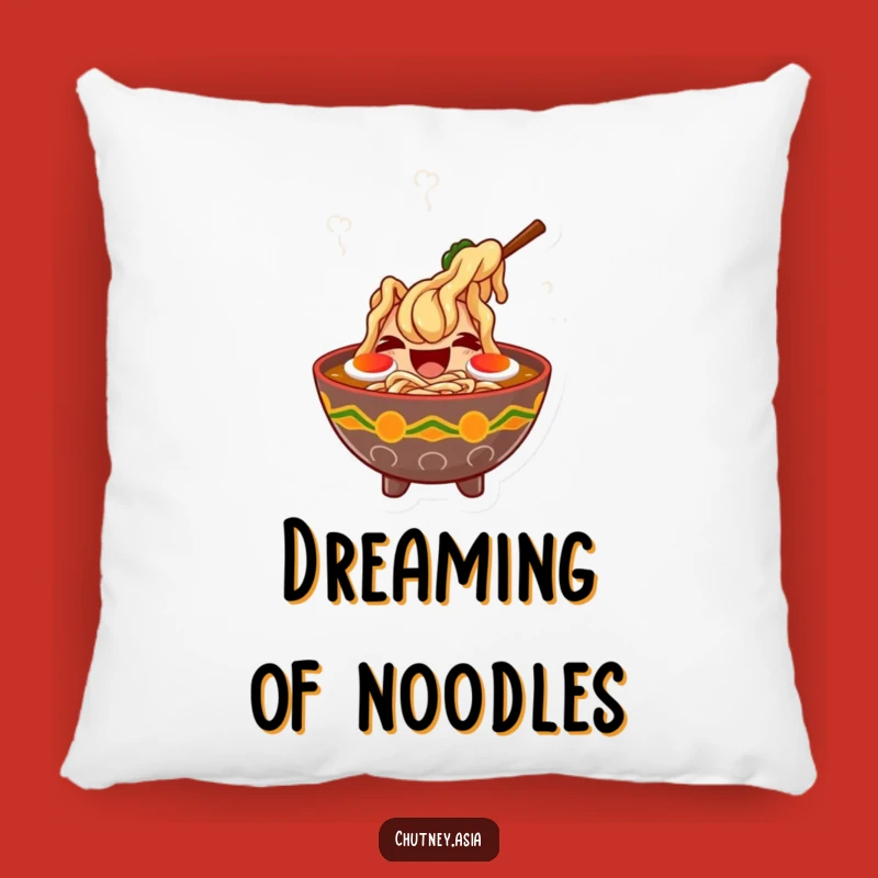 Funny Ramen Laugh Pillow - Comfy and Amusing Accent for Cozy Fun