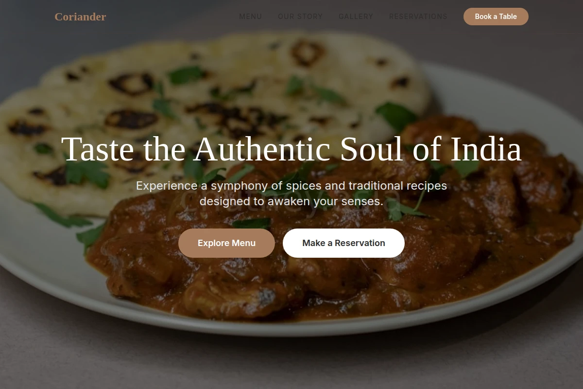 Coriander Indian Food