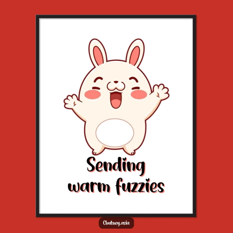 Funny Bao Bun Wave Digital Print - Instant Adorable Food Art Decor