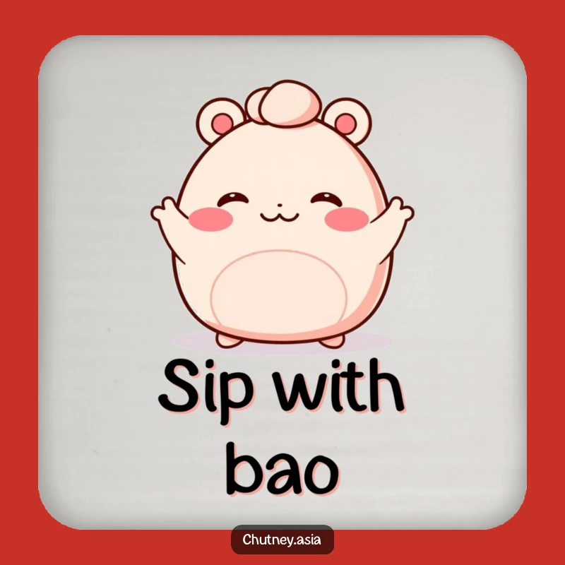 Funny Bao Bun Wave Coasters: Protect Surfaces with Cute Charm