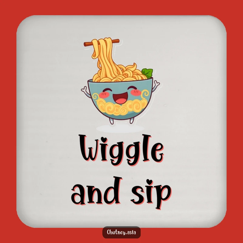 Funny Ramen Wiggle Coasters: Protect Surfaces with Noodle Flair