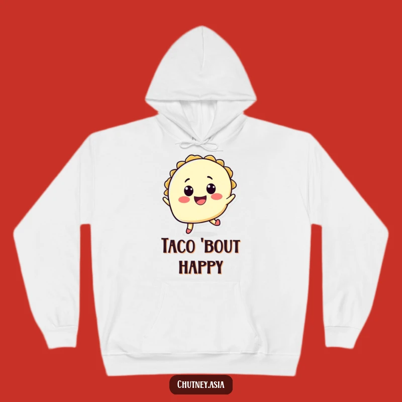Cozy Funny Taco Jump Hoodie - Warm and Humorous Mexican Foodie Gift