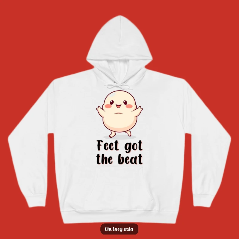 Funny Dumpling Dance Hoodie: Cozy Wiggly Feet Dancing, Warm Funny Gift