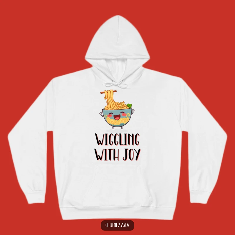 Funny Ramen Wiggle Hoodie: Cozy Up with Comfort Food Comedy