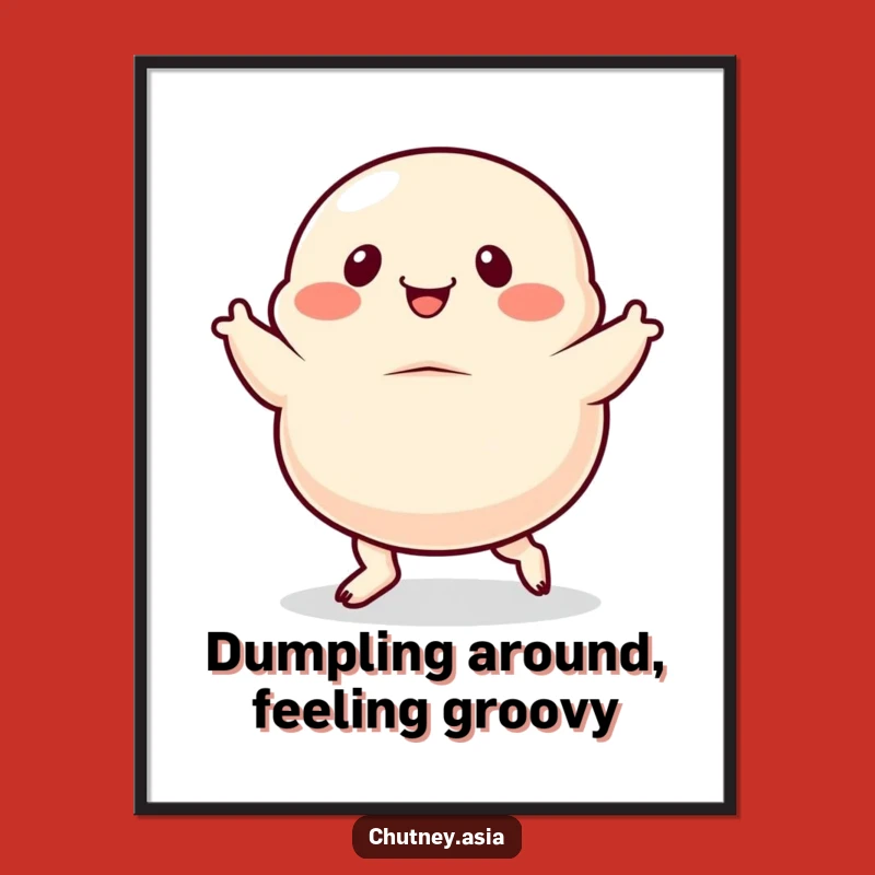 Free Printable Dumpling Wall Art - Wiggly Feet Fun Downloadable Decor