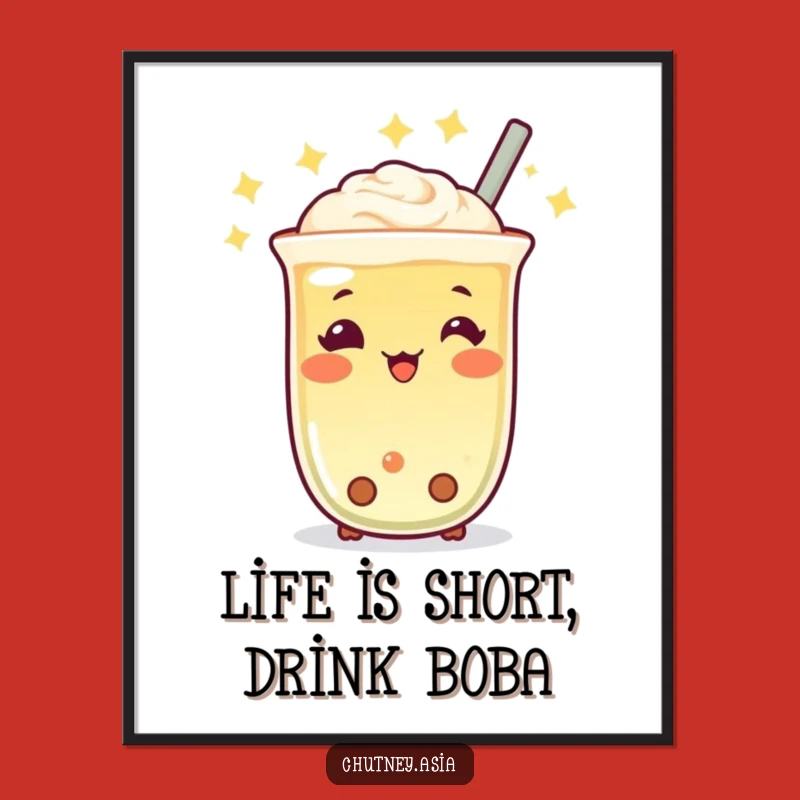 Free Printable Boba Wall Art: Funny Downloadable Decor for a Cheerful, Whimsical Space