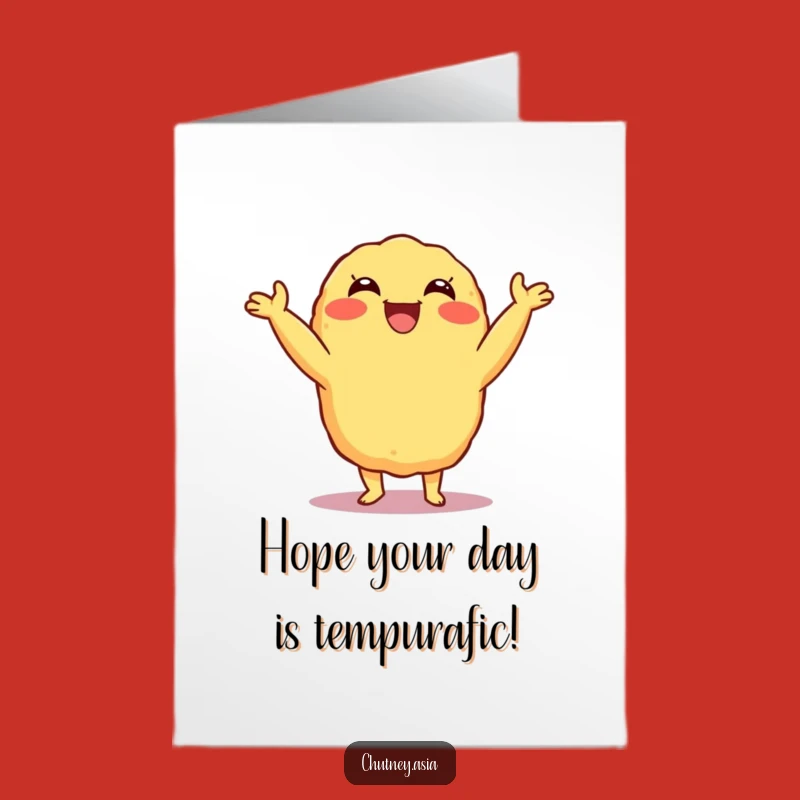 Free Printable Birthday Tempura Card: Funny Downloadable Gift for a Groovy Celebration