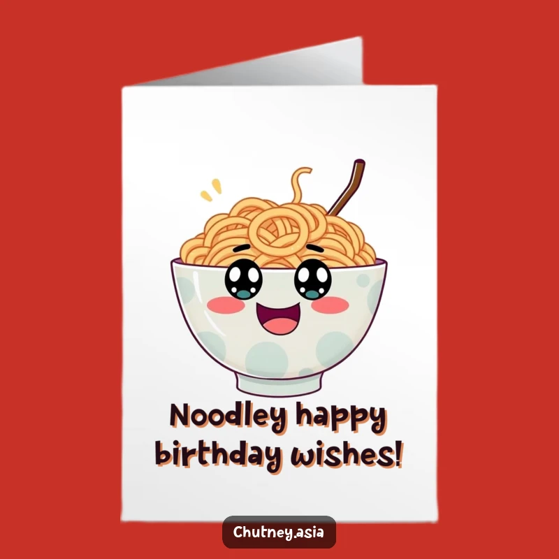 Free Printable Ramen Birthday Card - Googly Eyed Fun Downloadable Gift
