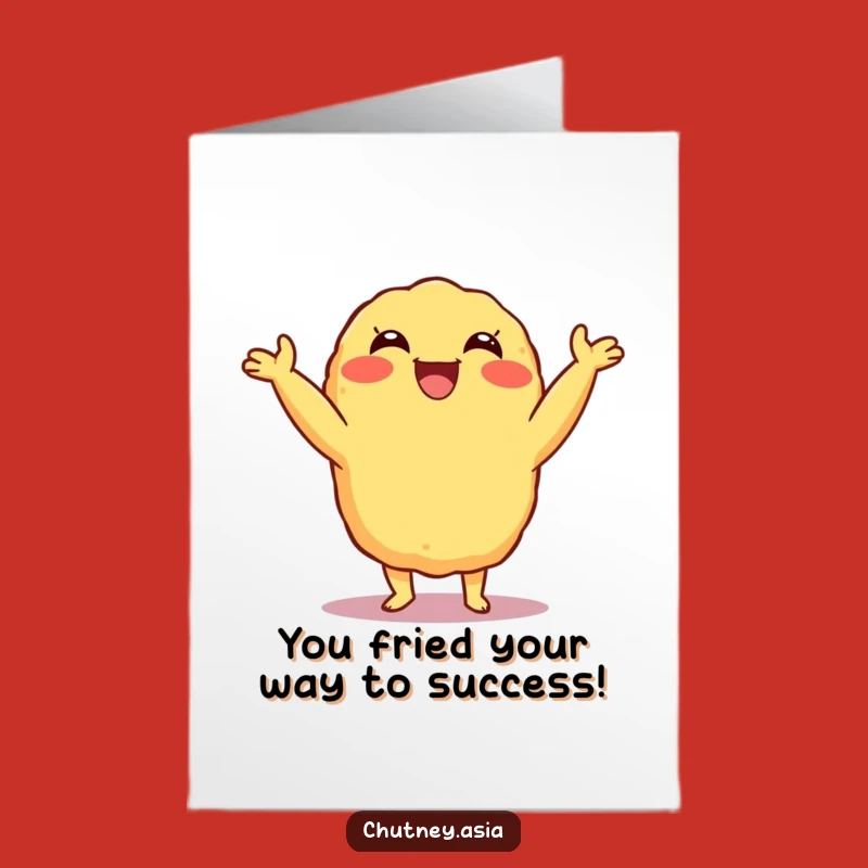 Free Printable Congratulations Tempura Card: Funny Downloadable Gift for a Shimmery Win