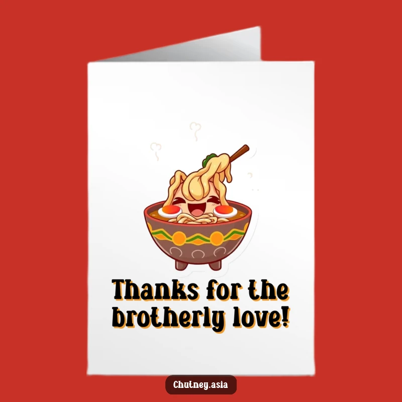 Free Printable Thank You Card: Giggling Ramen, Warm Downloadable Gift of Thanks!