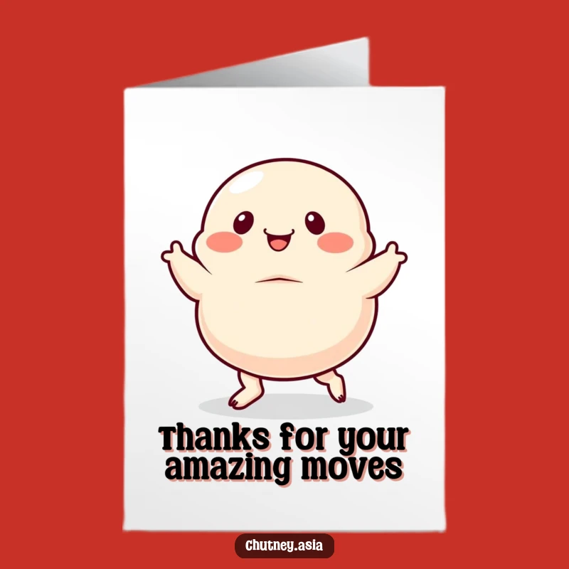 Free Printable Dumpling Thank You Card - Wiggly Feet Downloadable Thanks