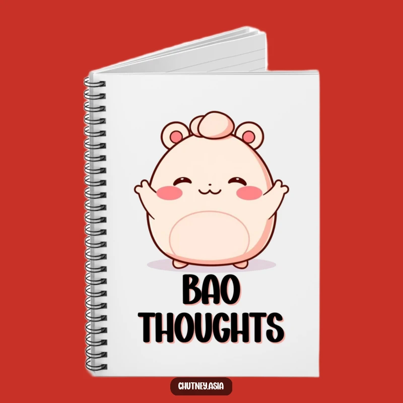 Funny Bao Bun Wave Notebook: Jot Down Ideas with a Smile