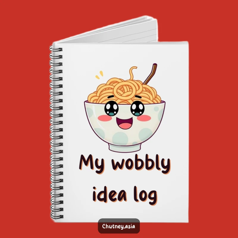 Funny Ramen Bounce Notebook: Write Ideas with Googly Eyed Bowl Bouncing, Creative Funny Gift