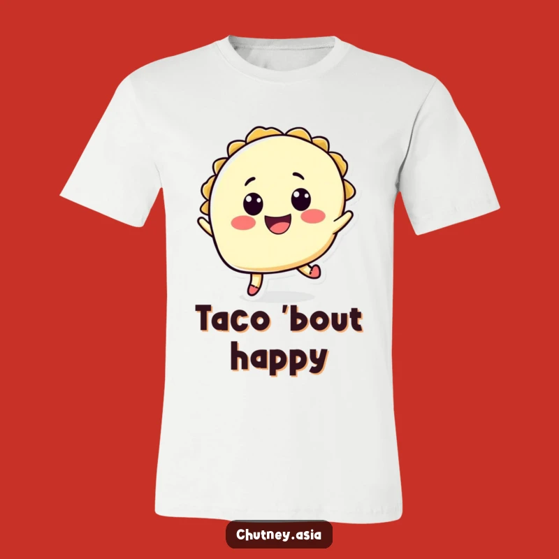 Funny Taco Jump T-Shirt - Comical Mexican Food Apparel and Awesome Gift