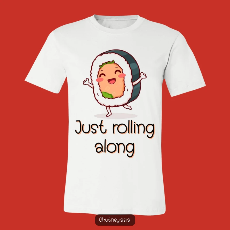 Funny Sushi Roll Jig T-Shirt: Wear Your Foodie Joy Happily