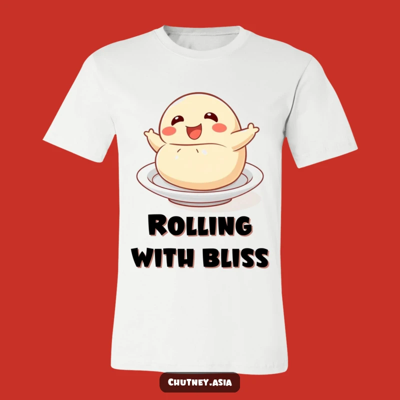 Funny Dumpling Roll T-Shirt - Comical Food Apparel and Playful Gift