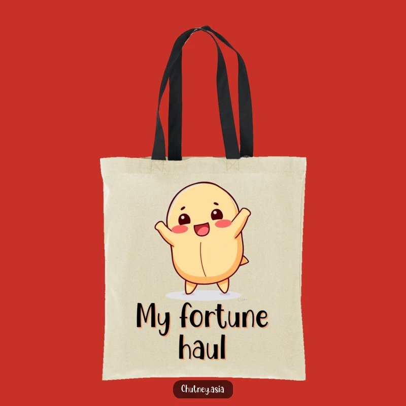 Funny Fortune Cookie Cartwheel Tote Bag: Carry Your Luck with Style