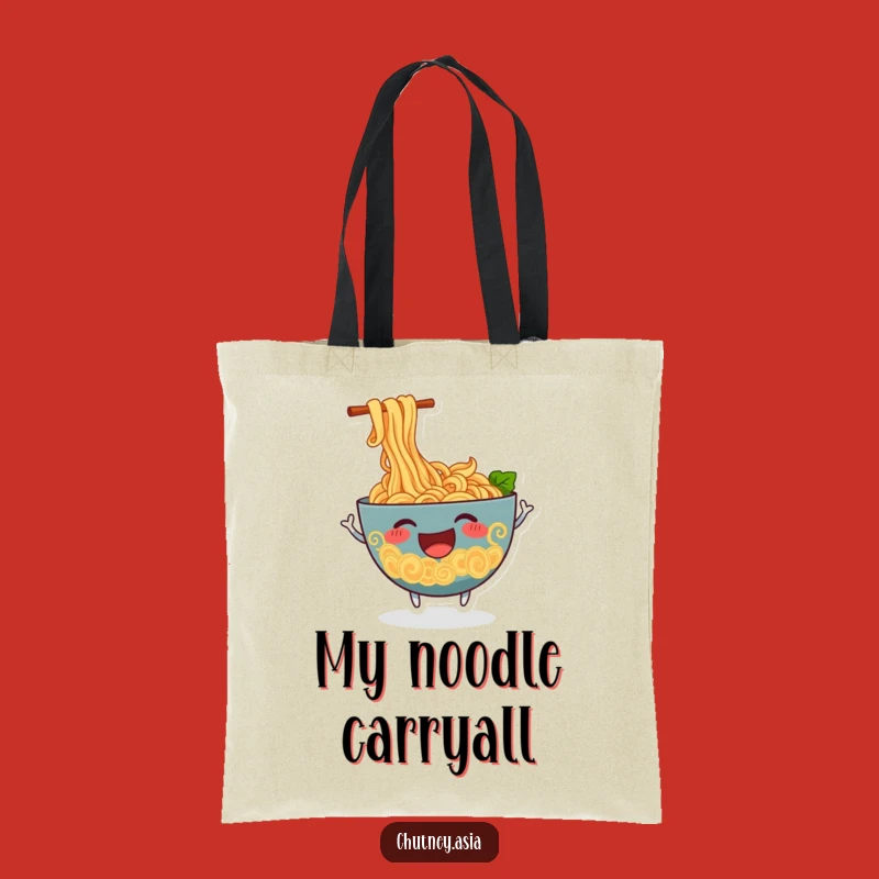 Funny Ramen Wiggle Tote Bag: Carry Your Goodies with Gusto